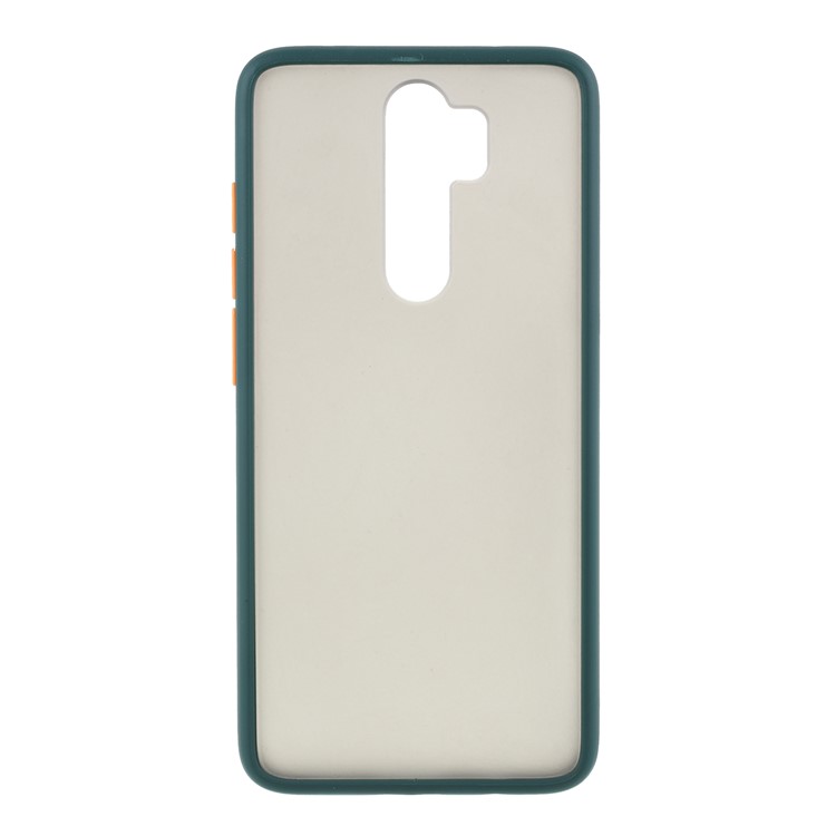 Matte Skin Drop-resistant PC + TPU Hybrid Phone Protective Case for Xiaomi Redmi Note 8 Pro - Dark Green-1