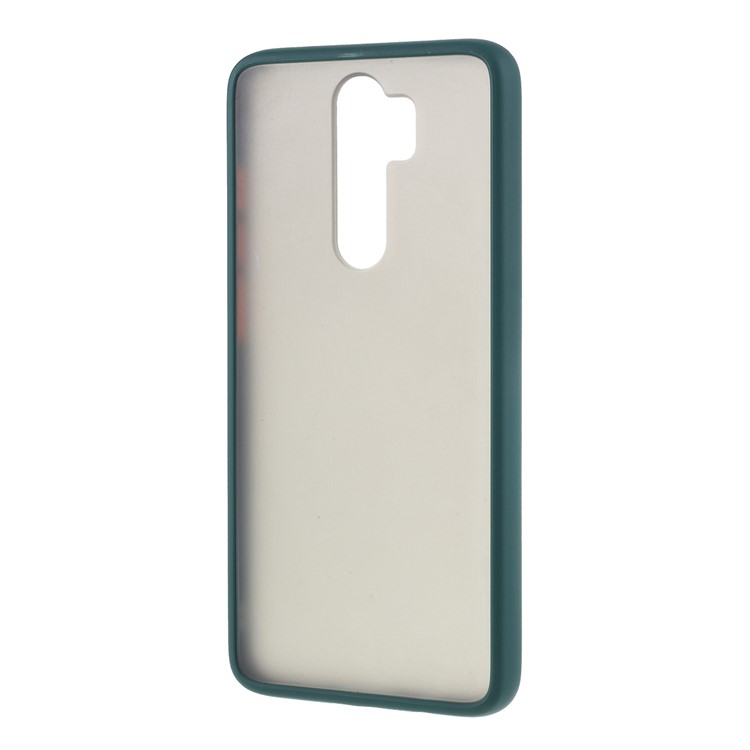 Matte Skin Drop-resistant PC + TPU Hybrid Phone Protective Case for Xiaomi Redmi Note 8 Pro - Dark Green-2