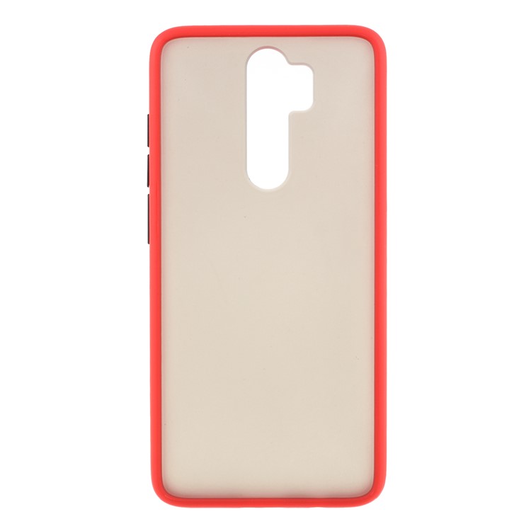 Matte Skin Drop-resistant PC + TPU Hybrid Phone Protective Case for Xiaomi Redmi Note 8 Pro - Red-1