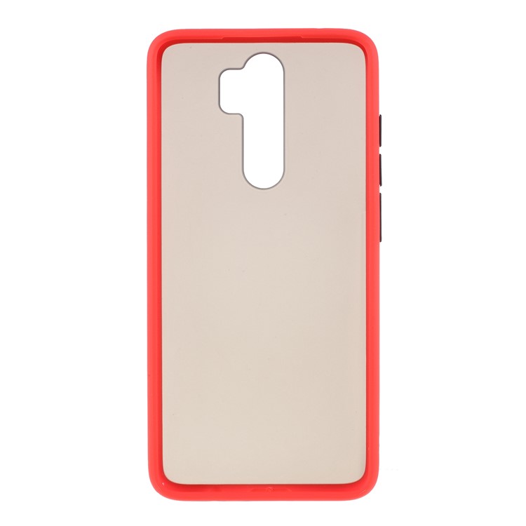 Matte Skin Drop-resistant PC + TPU Hybrid Phone Protective Case for Xiaomi Redmi Note 8 Pro - Red-3