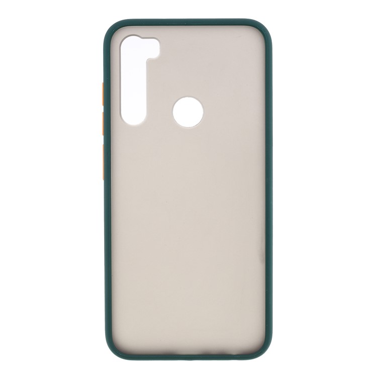 Matte Style Drop-resistant PC + TPU Case Shell for Xiaomi Redmi Note 8 - Dark Green-1