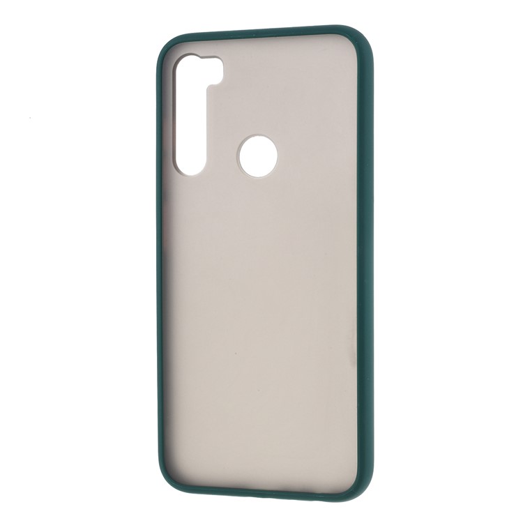 Matte Style Drop-resistant PC + TPU Case Shell for Xiaomi Redmi Note 8 - Dark Green-2