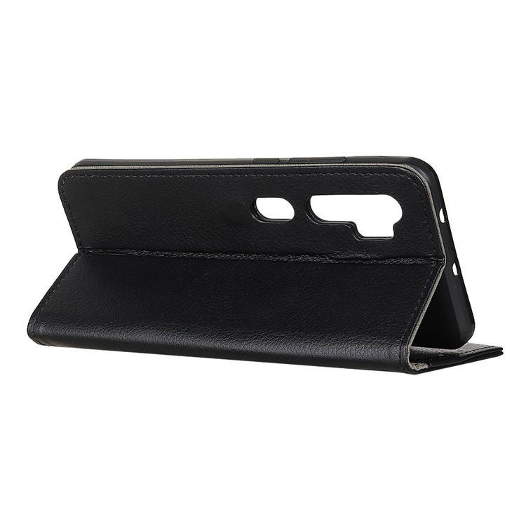 Litchi Surface Wallet Leather Casing for Xiaomi Mi Note 10/Mi CC9 Pro - Black-4