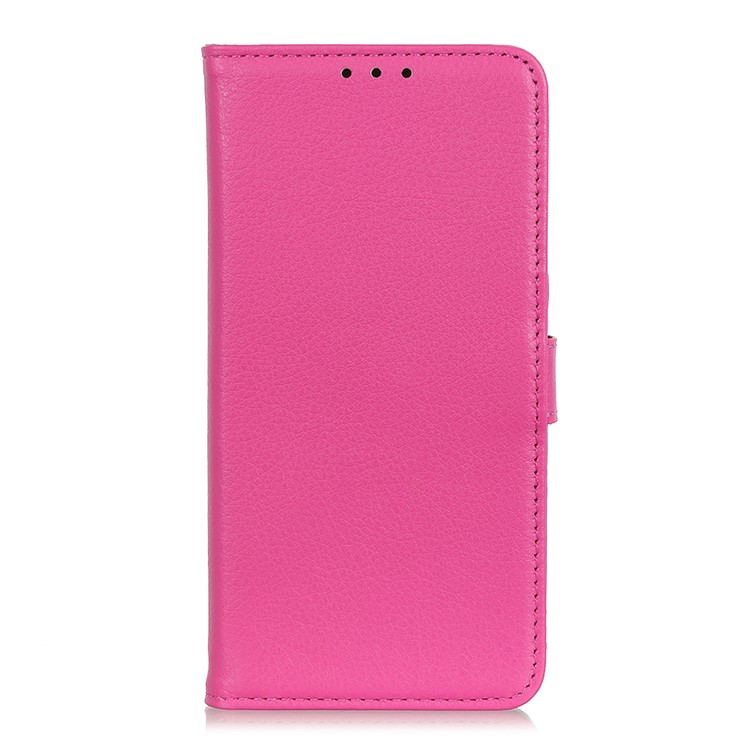 Litchi Surface Wallet Leather Casing for Xiaomi Mi Note 10/Mi CC9 Pro - Rose-2