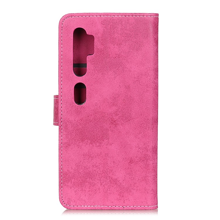 Retro Leather Wallet Stylish Case Cover for Xiaomi Mi Note 10/Mi CC9 Pro - Rose-3