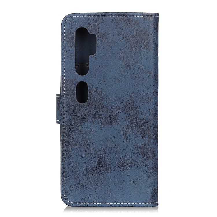 Retro Leather Wallet Stylish Case Cover for Xiaomi Mi Note 10/Mi CC9 Pro - Blue-3