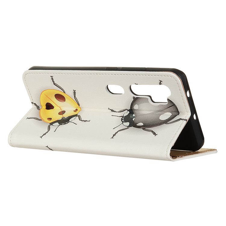 Pattern Printing PU Leather Wallet Stand Phone Case for Xiaomi Mi Note 10/CC9 Pro - Ladybugs-3