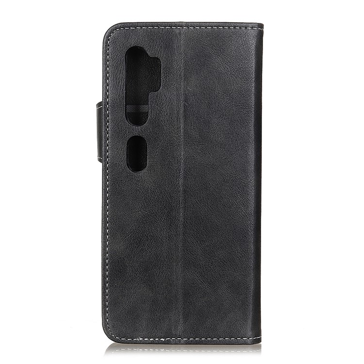 S-shape PU Leather Wallet Cover forXiaomi Mi Note 10/Mi CC9 Pro - Black-3