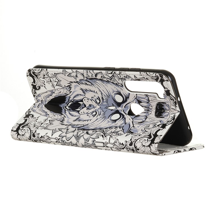 Pattern Printing Flip Leather Wallet Stand Phone Case for Xiaomi Redmi Note 8T - Animal Faces-3
