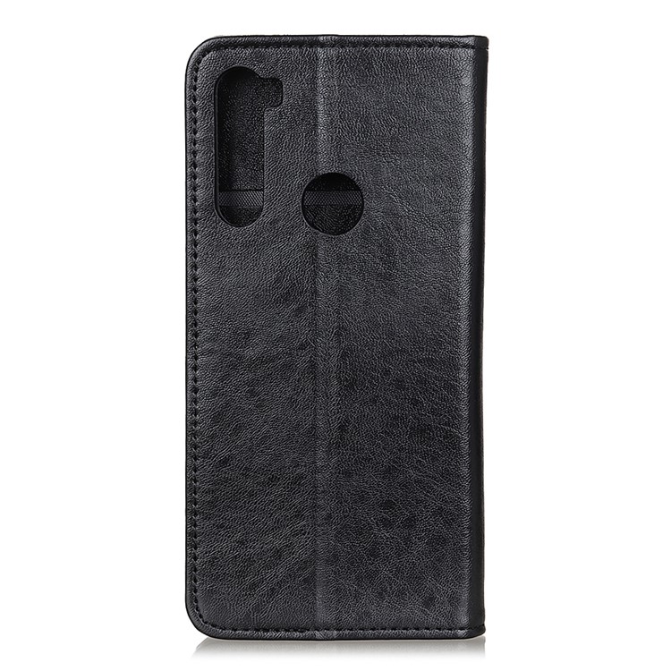 Magnetic Crazy Horse Style Leather Case for Xiaomi Redmi Note 8T - Black-2