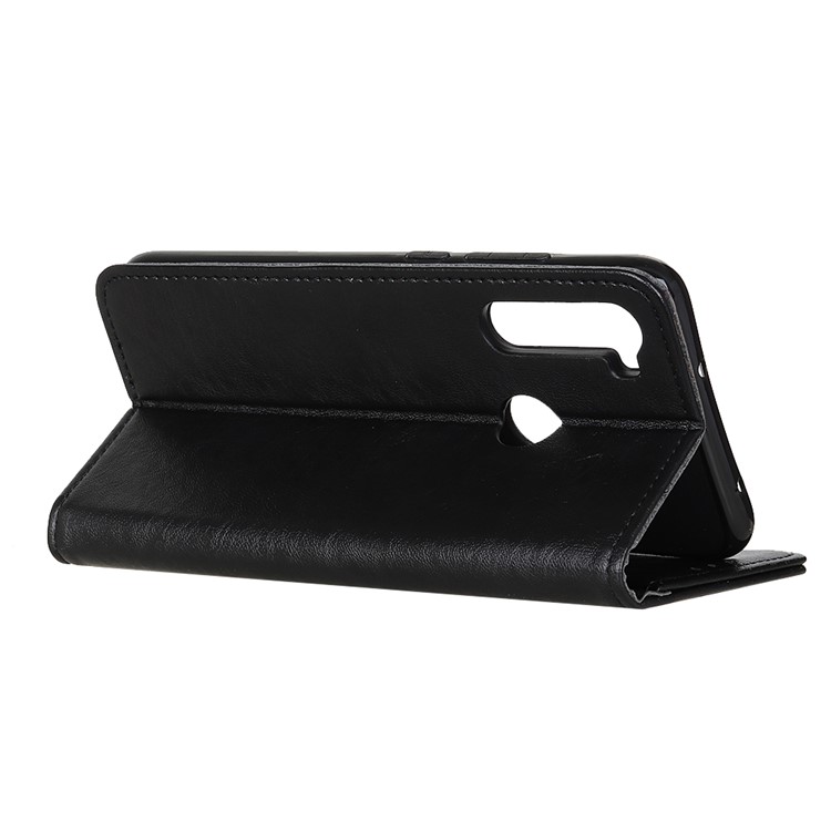 Magnetic Crazy Horse Style Leather Case for Xiaomi Redmi Note 8T - Black-3