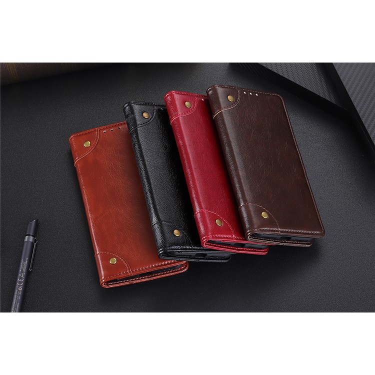 Nappa Texture Skin Cool Wallet Leather Cell Casing for Xiaomi Mi Note 10/Note 10 Pro/CC9 Pro - Black-13