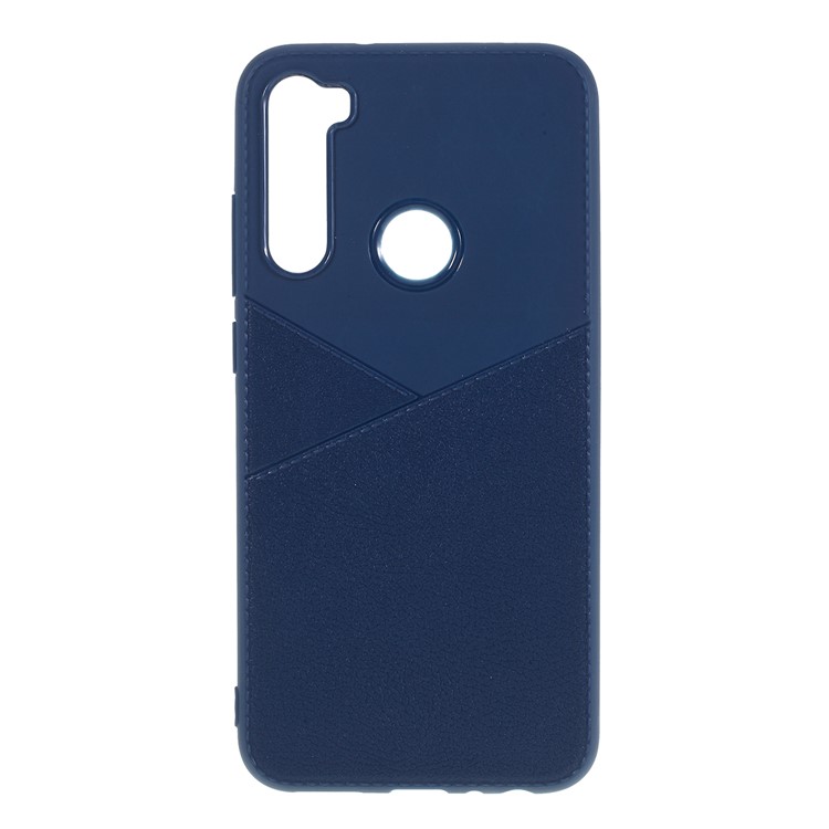 For Xiaomi Redmi Note 8 Litchi Grain TPU Mobile Back Case - Blue-1