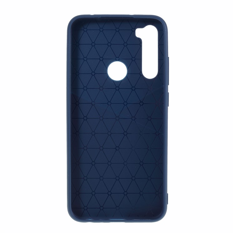 For Xiaomi Redmi Note 8 Litchi Grain TPU Mobile Back Case - Blue-3
