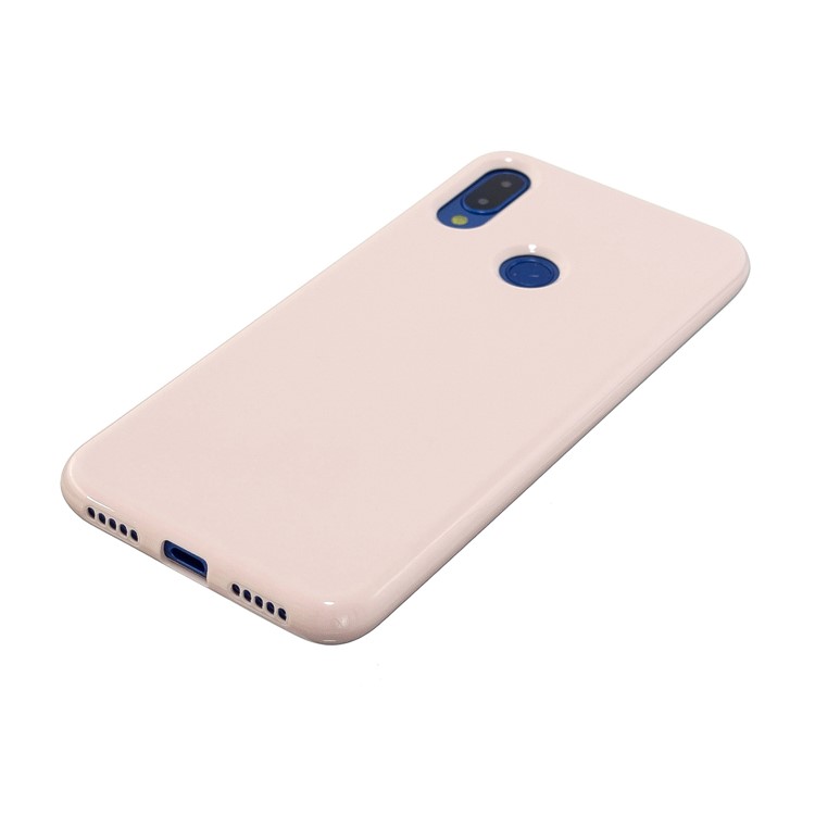 2.0mm Solid Color Glossy TPU Back Case for Xiaomi Redmi Note 7 / Note 7 Pro (India) / Note 7S - Light Pink-2