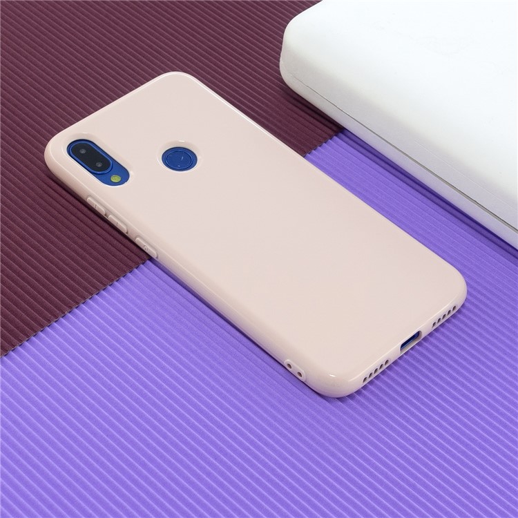 2.0mm Solid Color Glossy TPU Back Case for Xiaomi Redmi Note 7 / Note 7 Pro (India) / Note 7S - Light Pink-4