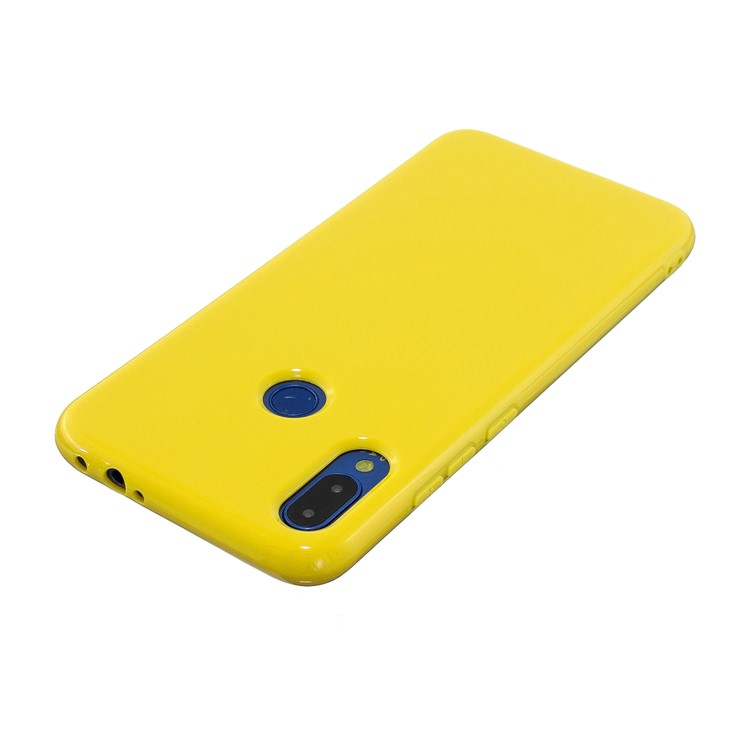 2.0mm Solid Color Glossy TPU Back Case for Xiaomi Redmi Note 7 / Note 7 Pro (India) / Note 7S - Yellow-3