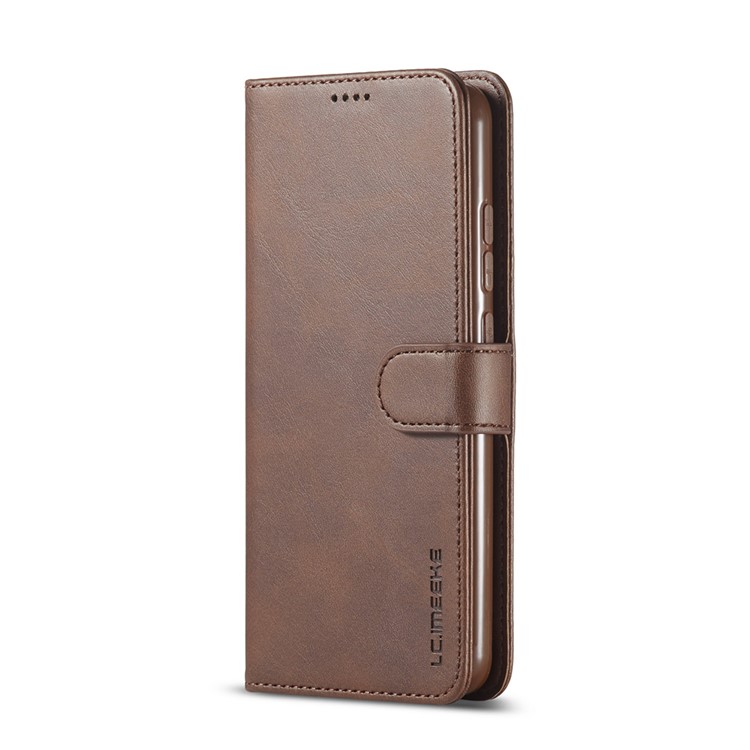 LC.IMEEKE Leather Wallet Case for Xiaomi Redmi 8A - Coffee-2