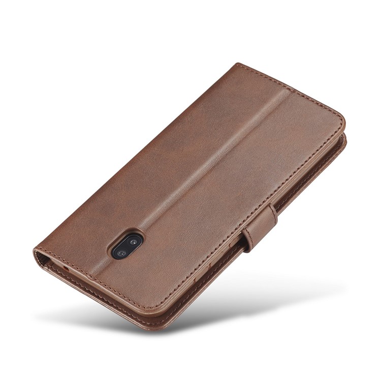 LC.IMEEKE Leather Wallet Case for Xiaomi Redmi 8A - Coffee-7