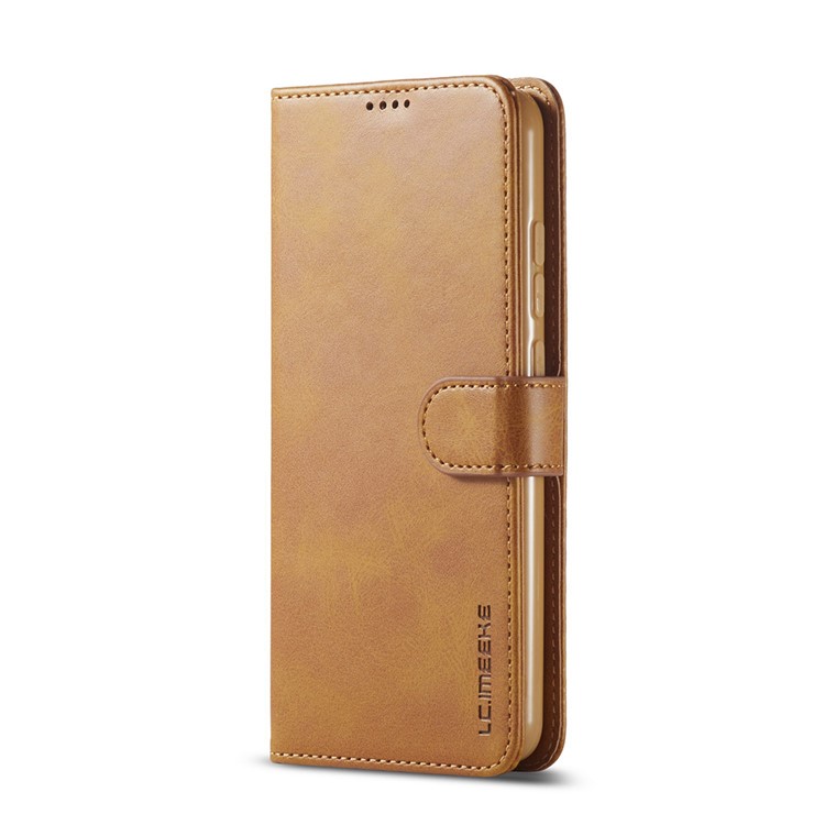 LC.IMEEKE Leather Wallet Case for Xiaomi Redmi 8A - Brown-2