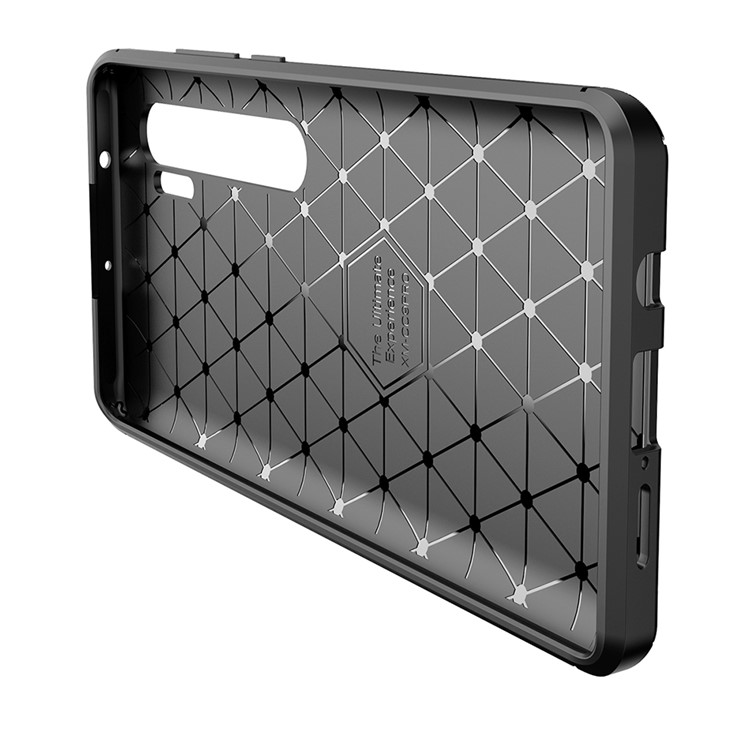 Anti-dropping Stylish Carbon Fiber TPU Cover for Xiaomi Mi CC9 Pro/Note 10 - Black-6