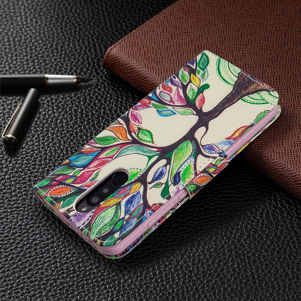 Pattern Printing Wallet Flip Leather Phone Case for Xiaomi Redmi 8 - Life Tree-8