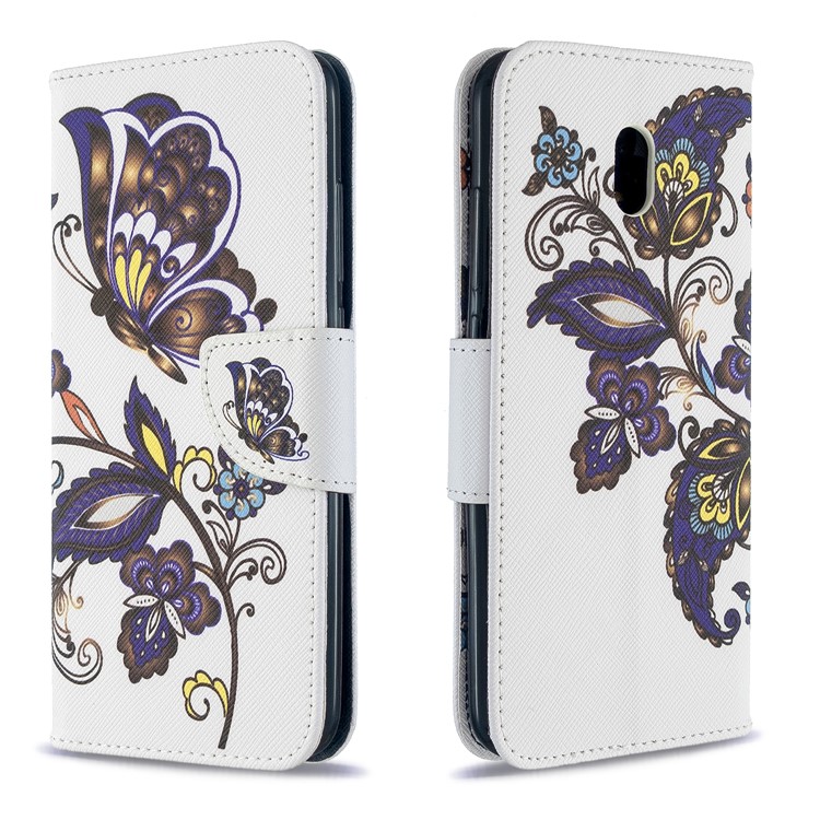 Motif D'impression Magnétique Cas De Support De Cuir Pour Xiaomi Redmi 8A - Motif Papillon-4