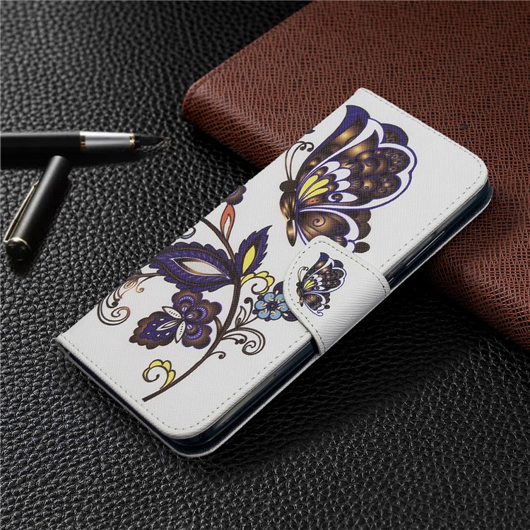 Motif D'impression Magnétique Cas De Support De Cuir Pour Xiaomi Redmi 8A - Motif Papillon-7