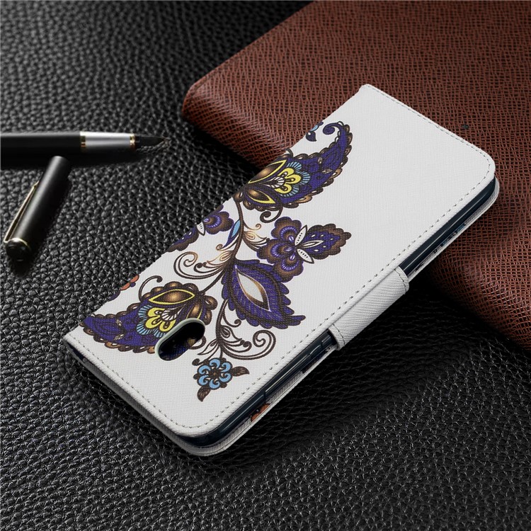 Motif D'impression Magnétique Cas De Support De Cuir Pour Xiaomi Redmi 8A - Motif Papillon-8