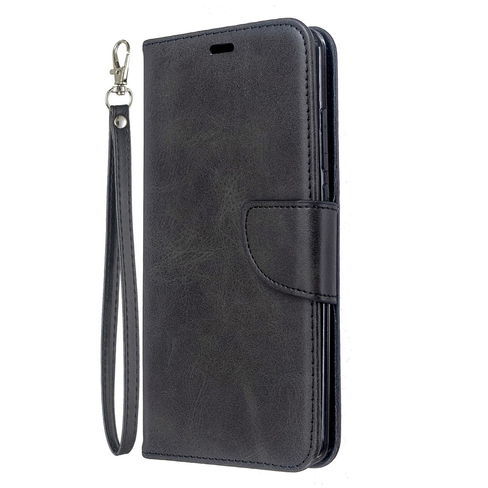 PU Leather Wallet Stand Shell Case for Xiaomi Redmi 8 - Black-2