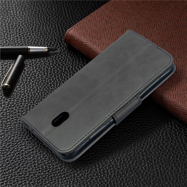 PU Leather Wallet Cell Shell Case for Xiaomi Redmi 8A - Black-8