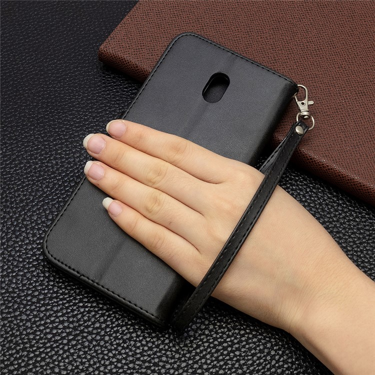 PU Leather Wallet Cell Shell Case for Xiaomi Redmi 8A - Black-9