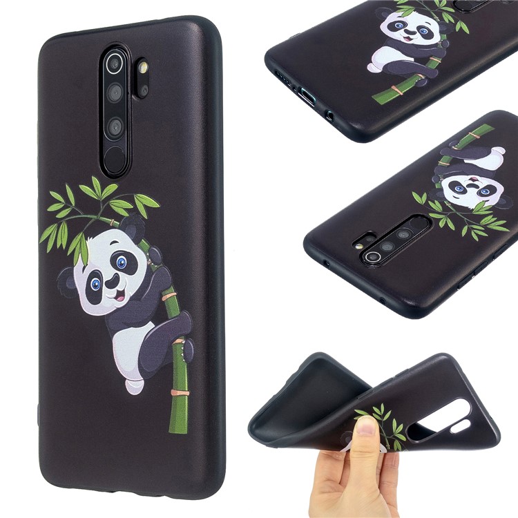 Pattern Printing Embossed TPU Case for Xiaomi Redmi Note 8 Pro - Panda Pattern-1