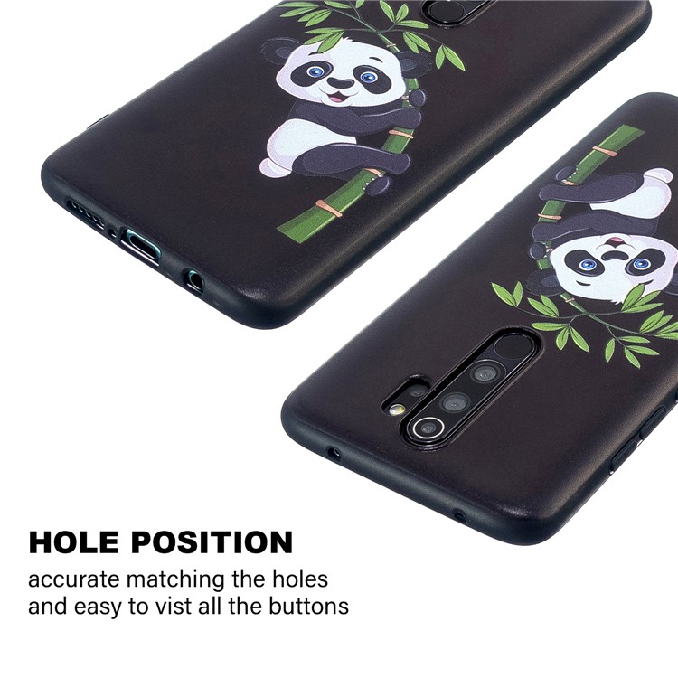 Pattern Printing Embossed TPU Case for Xiaomi Redmi Note 8 Pro - Panda Pattern-4