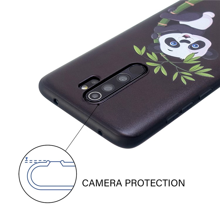 Pattern Printing Embossed TPU Case for Xiaomi Redmi Note 8 Pro - Panda Pattern-5