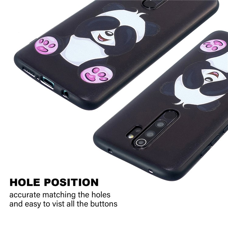 L'impression Du Motif En Relief TPU Pour Xiaomi Redmi Note 8 Pro - Panda Mignon-4