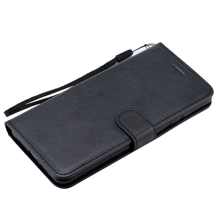 Cell Phone Leather Wallet Stand Case for Xiaomi Mi 9 Pro 5G - Black-7