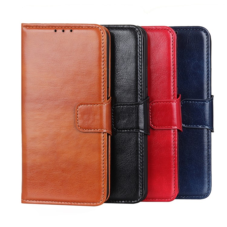 Crazy Horse Texture Wallet Stand Leather Flip Case for Xiaomi Redmi Note 8T - Black-11