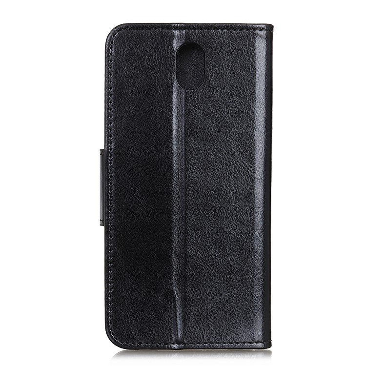 Crazy Horse Texture Wallet Stand Leather Case for Xiaomi Redmi 8A - Black-8