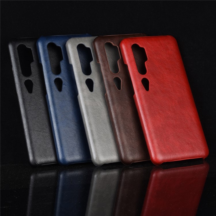 Litchi Skin pu Leather + pc Case Pour Xiaomi mi CC9 Pro / Mi Note 10 / Mi Note 10 Pro - le Noir