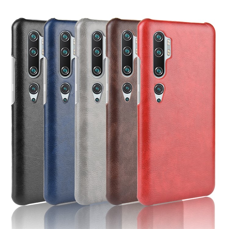 Litchi Skin pu Leather+корпус Для пк Для Xiaomi Mi CC9 Pro/Mi Примечание 10/Mi Примечание 10 Pro - Черный