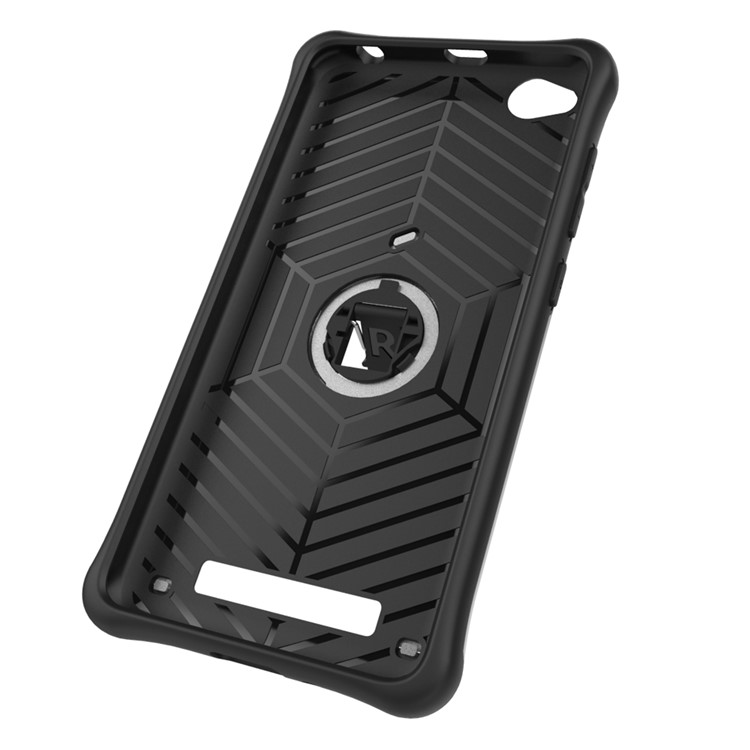 Armor PC + TPU Hybrid Case with Kickstand for Xiaomi Redmi 4a - Silver-10