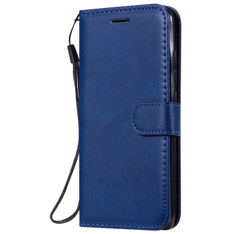 Caso Del Soporte Del Cuero De La Carpeta Para Xiaomi Redmi 8 - Azul-4