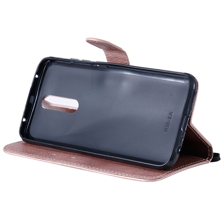 Wallet Leather Stand Case for Xiaomi Redmi 8 - Rose Gold-7