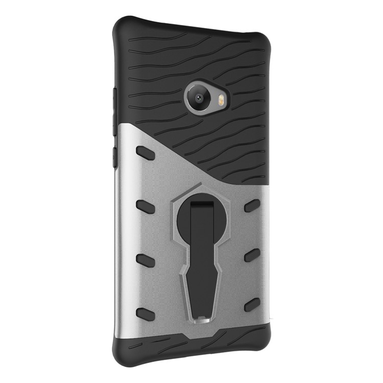 Armor PC + TPU Hybrid Case with Kickstand for Xiaomi Mi Note 2 - Silver-3