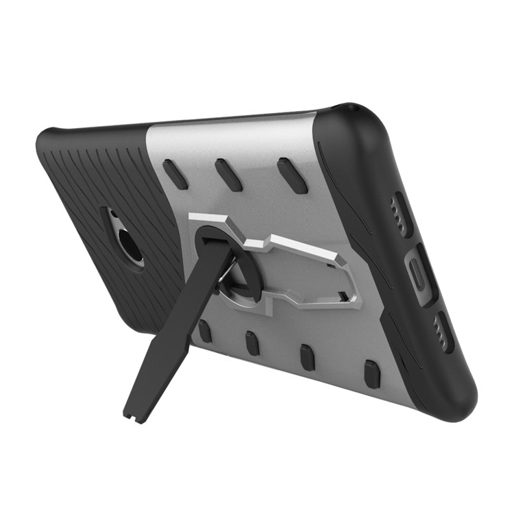 Armor PC + TPU Hybrid Case with Kickstand for Xiaomi Mi Note 2 - Silver-7