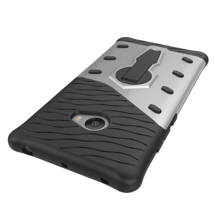 Armor PC + TPU Hybrid Case with Kickstand for Xiaomi Mi Note 2 - Silver-8