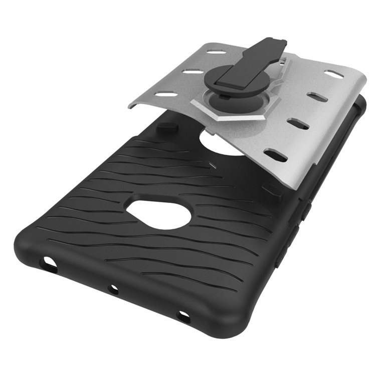 Armor PC + TPU Hybrid Case with Kickstand for Xiaomi Mi Note 2 - Silver-9