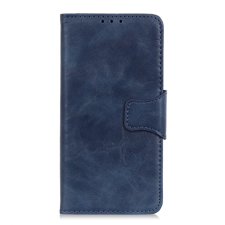 Crazy Horse Split Leather Wallet Stand Phone Cover for Xiaomi Mi 9 Pro / Mi 9 Pro 5G - Blue-2