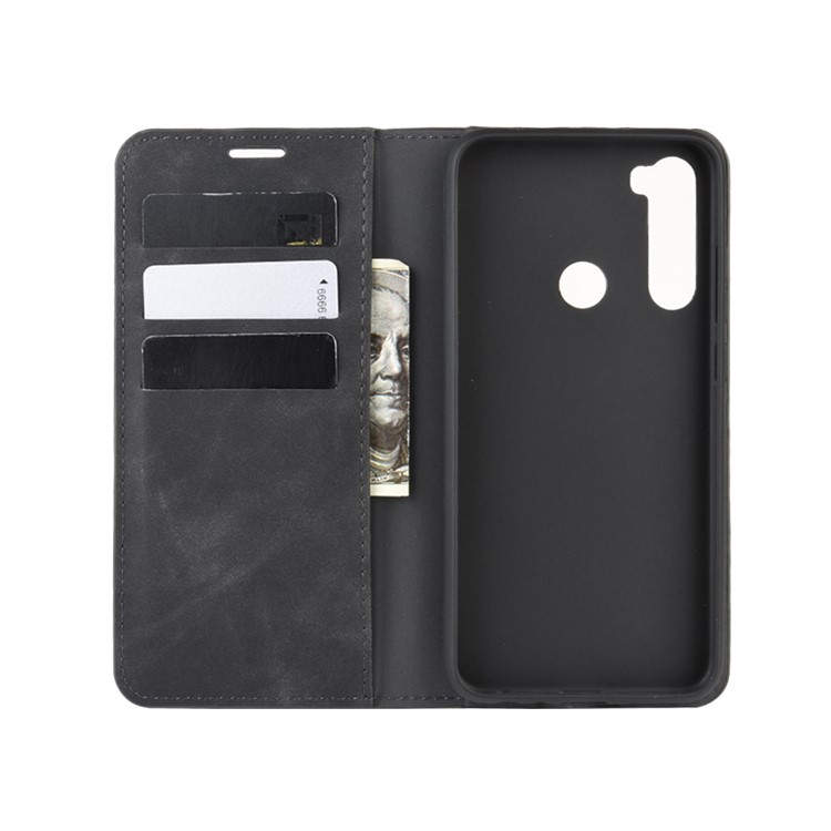 Wallet Leather Stand Case for Xiaomi Redmi Note 8 - Black-3